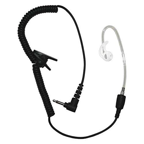 Short Tube Listen Only Earpiece, Black