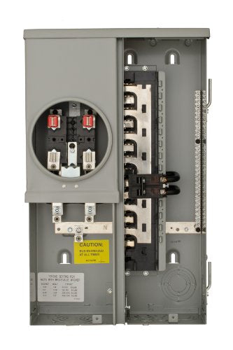 Siemens MC1224B1100ESC 12 Space 24 Circuit 100-Amp Surface Mount Meter Load Center Combination with Ring Type Cover
