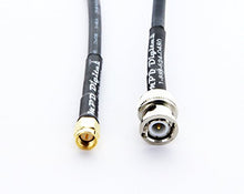 Load image into Gallery viewer, RG-58 Coax Cable SMA Male to BNC Male, Made in The USA RG58 15 ft
