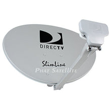 Load image into Gallery viewer, Ready to Install Package : Directv HD Satellite Dish w/ SWM3 LNB + RG6 COAXIAL Cables Included Ka/ku Slim Line Dish Antenna SL3 Single Output W/ 4 Port Splitter

