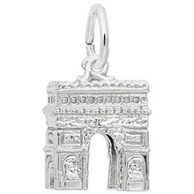 Load image into Gallery viewer, Rembrandt Charms L&#39;Arc De Triomphe Charm, Sterling Silver
