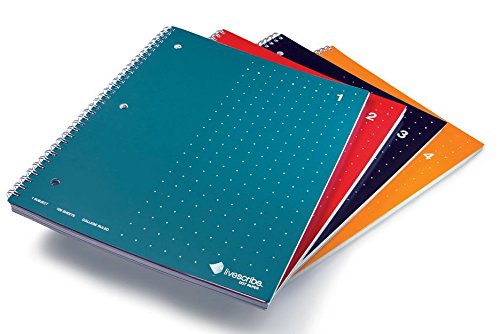 Livescribe 8.5 x 11 Single Subject Notebook #1-4 (4-pack)