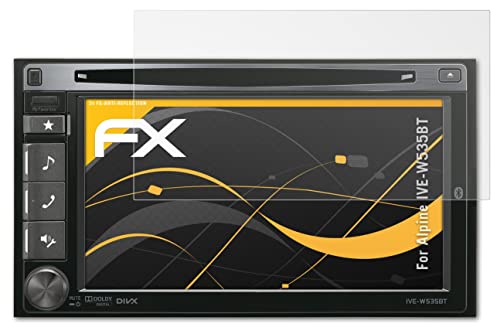 atFoliX Screen Protector Compatible with Alpine IVE-W535BT Screen Protection Film, Anti-Reflective and Shock-Absorbing FX Protector Film (2X)