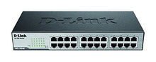 Load image into Gallery viewer, D Link Fast Ethernet Switch, 24 Port Unmanaged 10/100 Mbps Desktop Rackmount Network Internet Hub (D
