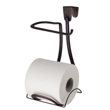 Load image into Gallery viewer, iDesign Axis Metal Toilet Paper Holder, Over the Tank Tissue Organizer for Bathroom Storage, 6&quot; x 6.2&quot; x 11&quot;, Bronze
