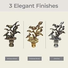 Load image into Gallery viewer, Royal Designs Nesting Bird Design Lamp Finial (Antique Brass)
