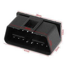Load image into Gallery viewer, OBD-II 24V Square Hole 16Pin Male Extension Opening Cable Car Diagnostic Interface Connector Plug

