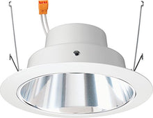 Load image into Gallery viewer, Juno Lighting G4 DB 06LM 30K 90CRI 120 FRPC WWH Juno J6RL 6 Inch Baffle Retrofit Trim in White, 3000K, 90 CRI, 11.4W, 600 Lumens
