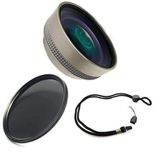 Load image into Gallery viewer, 0.4X High Grade Wide Angle Lens Compatible with Sony Cyber-Shot DSC-RX100 IV + Polarizing Filter + Lanyard Neck Strap
