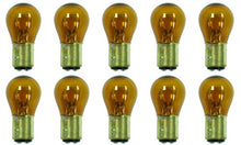 Load image into Gallery viewer, CEC Industries #1157NA (Amber) Bulbs, 12.8/14 V, 26.88/8.26 W, BAY15d Base, S-8 shape (Box of 10)
