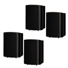 Load image into Gallery viewer, Theater Solutions TS425ODB Indoor or Outdoor Speakers Weatherproof Mountable Black 2 Pair Pack
