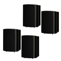 Theater Solutions TS425ODB Indoor or Outdoor Speakers Weatherproof Mountable Black 2 Pair Pack