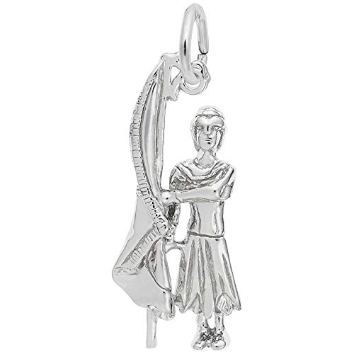Rembrandt Charms Color Guard Charm, Sterling Silver
