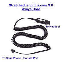 Load image into Gallery viewer, Phone Headset Compatible with Avaya 4621 4622 4624 4625 4630 5410 5420 5610 with HIC Quick Disconnect Cord Compatible with Plantronics QD, Noise Cancel Desk Phone Binaural Headset
