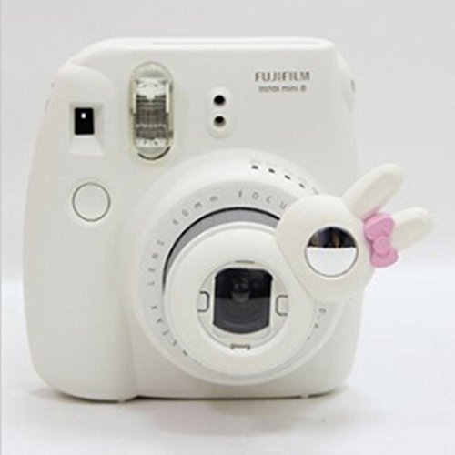 CLOVER Close Up Lens Rabbit Self-Portrait Mirror for Fujifilm Instax Mini 7s 8 Camera - White
