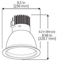 Load image into Gallery viewer, NICOR Lighting 8 inch LED Commercial Downlight Retrofit, 40W, 4000K (CDR8-40W-40K-SN)
