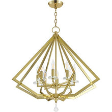 Load image into Gallery viewer, Livex Lighting 50668-02 Chandelier, Polished Brass
