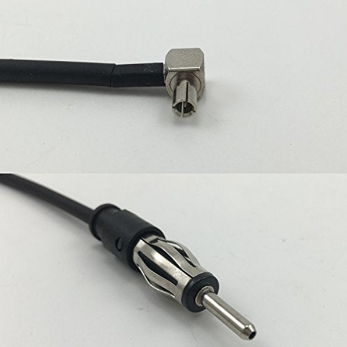 12 inch RG188 TS9 ANGLE MALE to AM/FM MALE Pigtail Jumper RF coaxial cable 50ohm Quick USA Shipping