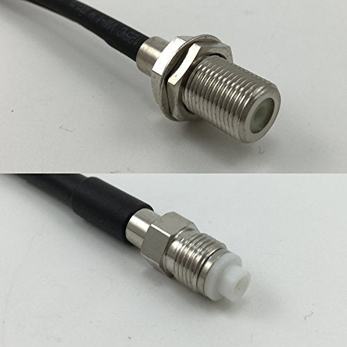 12 inch RG188 F FEMALE to FME FEMALE Pigtail Jumper RF coaxial cable 50ohm Quick USA Shipping