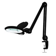 Load image into Gallery viewer, (New Model) Neatfi Bifocals 1,200 Lumens Super LED Magnifying Lamp with Clamp, 5 Diopter with 20 Diopter, Dimmable, 60 Pcs SMD LED, 5 Inches Diameter Lens, Adjustable Arm Utility Clamp (Black)
