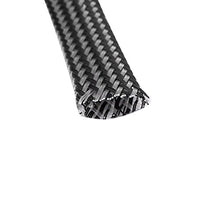 Load image into Gallery viewer, Aexit 8mm PET Tube Fittings Cable Wire Wrap Expandable Braided Sleeving Black Clear Microbore Tubing Connectors 1M Length
