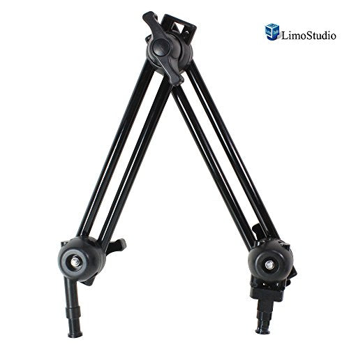 LimoStudio 2 Section Double Articulated Arm Camera Mount Bracket, 5/8