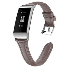 Load image into Gallery viewer, BrilliStar Leather Bands Compatible for Fitbit Charge 3, Leather Replacement Watch Band Wristband Strap for Fitbit Charge 3 and Charge 3 Special Edition
