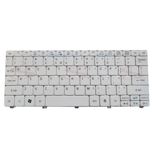 KB.I100A.114 New Acer Aspire One D257, D270, Happy, Happy 2 White Keyboard KB.I100A.114