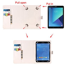 Load image into Gallery viewer, Universal 10&quot; Case, Newshine Synthetic Leather Magnetic Closure [Cards/Money Slots] Flip Stand Wallet Protective Case for All Universal 10 inch Tablet, Bling
