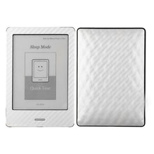 Load image into Gallery viewer, Skinomi Silver Carbon Fiber Full Body Skin Compatible with Kobo eReader Touch (Full Coverage) TechSkin with Anti-Bubble Clear Film Screen Protector

