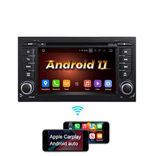 Load image into Gallery viewer, Amaseaudio Android 11 Car Stereo, 2 Din Compatible for Audi A4 S4 RS4, 7&quot; Touchscreen,DSP+, DVD Player in-Dash, Support Wireless Apple carplay Android Auto/GPS navi/Fast Boot/Back Camera/OBDII
