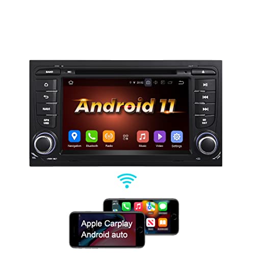 Amaseaudio Android 11 Car Stereo, 2 Din Compatible for Audi A4 S4 RS4, 7