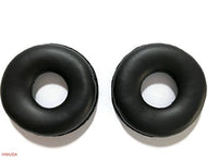 Leatherette Ear Pads for Plantronics, Jabra, VXI, BlueParrott, Smith Corona, Starkey, Sennheiser Headsets - 1 Pair Soft Ear Cushions