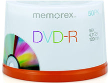 Load image into Gallery viewer, Memorex 4.7Gb/16x DVD-R 50-Pack Spindle
