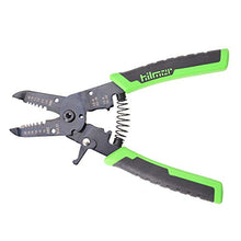 Load image into Gallery viewer, Hilmor 7&quot; Wire Stripper with Rubber Handle Grip, Black &amp; Green, WS7 1885426
