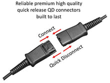 Load image into Gallery viewer, Call Center Headset QD Cable Y Splitter Adapter Trainer Cable for Training Center Compatible with Plantronics QD headsets Splitter Cable Connector
