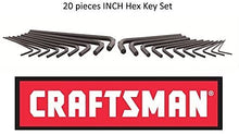 Load image into Gallery viewer, Craftsman 20 Piece Hex Key Set Inch / SAE 46696
