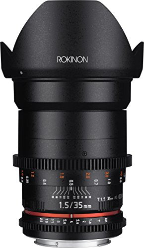Rokinon Cine DS DS35M-N 35mm T1.5 AS IF UMC Full Frame Cine Wide Angle Lens for Nikon