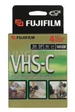 Load image into Gallery viewer, Fuji PRO TC-30 Recordable VHS Cassette Tapes (4 Pack h/t)

