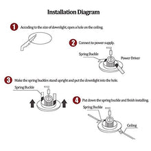 Load image into Gallery viewer, Modoao 5W LED Downlight, 2700K Daylight Warm White,Not Dimmable,Retrofit LED Recessed Lighting Fixture, LED Ceiling Light, 6-Pack
