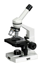 Load image into Gallery viewer, AmScope M220 Monocular Compound Microscope, WF10x Eyepiece, 40x-400x Magnification, Tungsten Illumination, Brightfield, 1.25 NA Abbe Condenser, Coaxial Coarse and Fine Focus, Mechanical Stage, 110V
