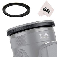 JJC 67mm ABS Lens Filter Adapter Ring for Canon SX70 HS, SX60 HS, SX50 HS, SX40 HS, SX30 IS, SX20 IS, SX10 IS, SX1 IS, SX540 HS, SX530 HS, SX520 HS Digital Camera Replaces Canon FA-DC67A Adapter Ring
