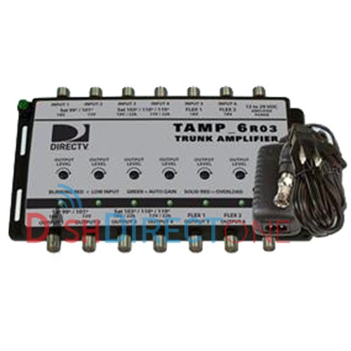 Sonora TAMP6T12 Directv D2 Advantage, [6] Coax Amp Adj. Output, With 12 Volt Psu [tamp6t12]