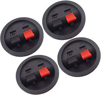 (4) Speaker Box Enclosure Terminal Cups w/Spring Connectors