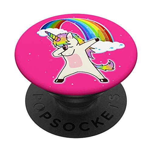Unicorn Dab Dance with Rainbow PopSockets Swappable PopGrip