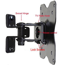 Load image into Gallery viewer, VideoSecu Adjustable Tilt &amp; Swivel TV Wall Mount Bracket for LCD TV and Monitor Max 44Lbs, VESA 100/75 Black 1FF

