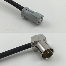 Load image into Gallery viewer, 12 inch RG188 AVIC Jack to DVB Pal Female Angle Pigtail Jumper RF coaxial cable 50ohm Quick USA Shipping
