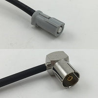 12 inch RG188 AVIC Jack to DVB Pal Female Angle Pigtail Jumper RF coaxial cable 50ohm Quick USA Shipping