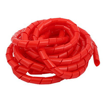 Load image into Gallery viewer, Aexit 19mm Dia Electrical equipment Flexible Spiral Tube Cable Wire Wrap Computer Manage Cord Red 6M Length
