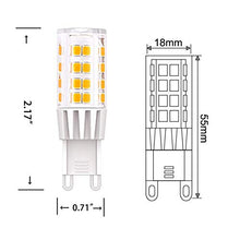 Load image into Gallery viewer, WEAPRIL G9 LED Light Bulbs, 5W (40W Halogen Equivalent), 400LM, 120V,Daylight White (6000K), G9 Base Non-Dimmable for Home Lighting, 6-Pack (Not Dimmable-6000)
